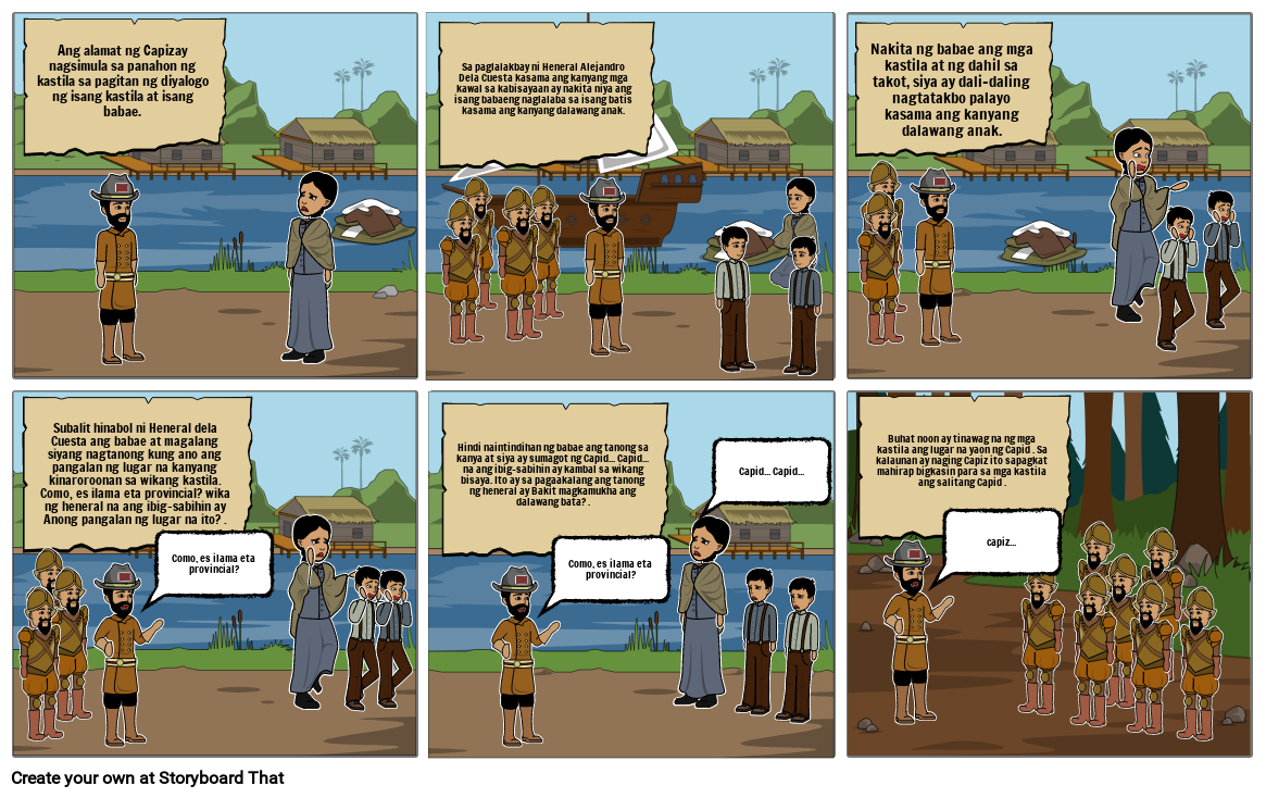 ALAMAT NG CAPIZ Storyboard por 656434ef