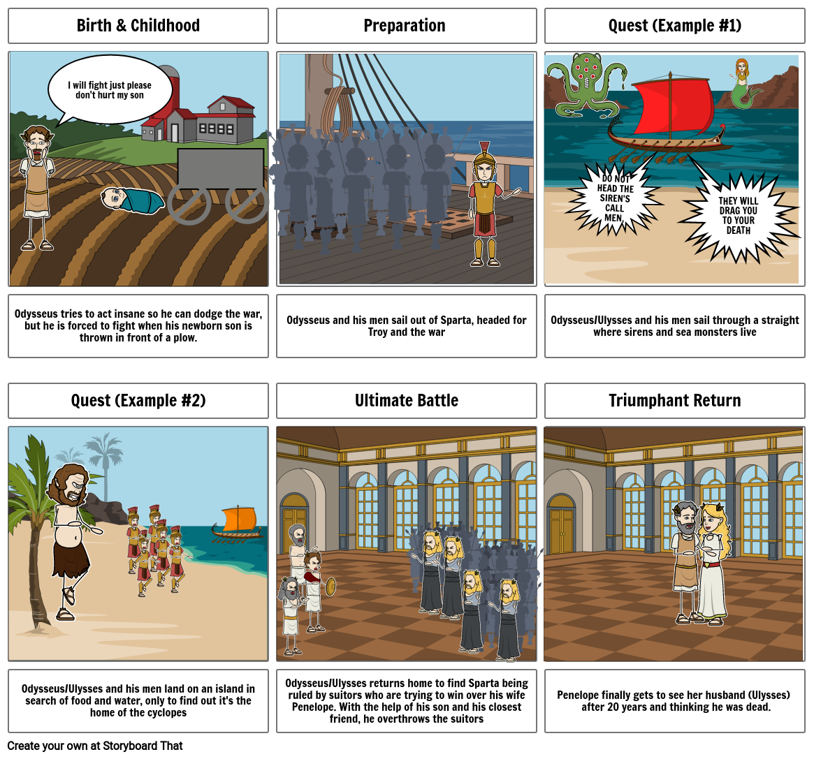 The Odyssey Storyboard by 65a51f2f