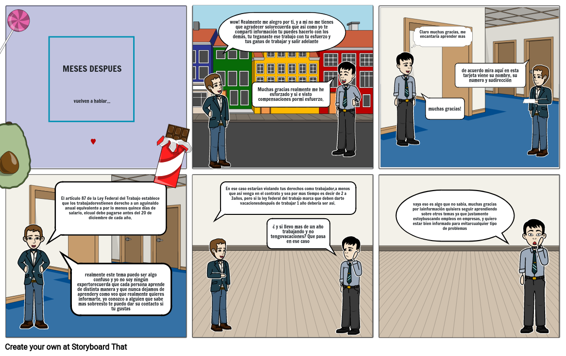 Derechos de los trabajadores Storyboard by 65abf961