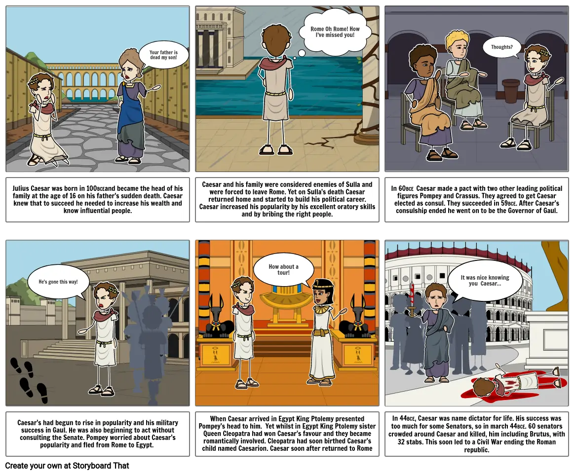 Julius Caesar Storyboard Por 65dbea3b