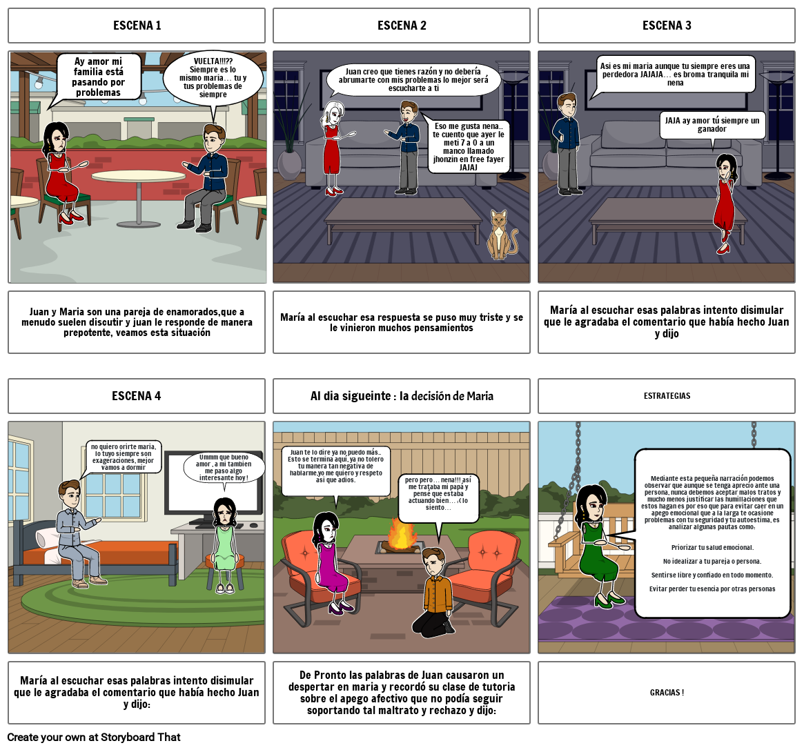 Apego Afectivo Storyboard By 65ed116b