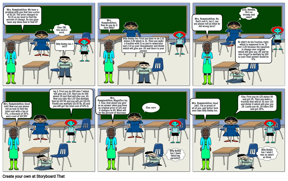 Math Comic Strip