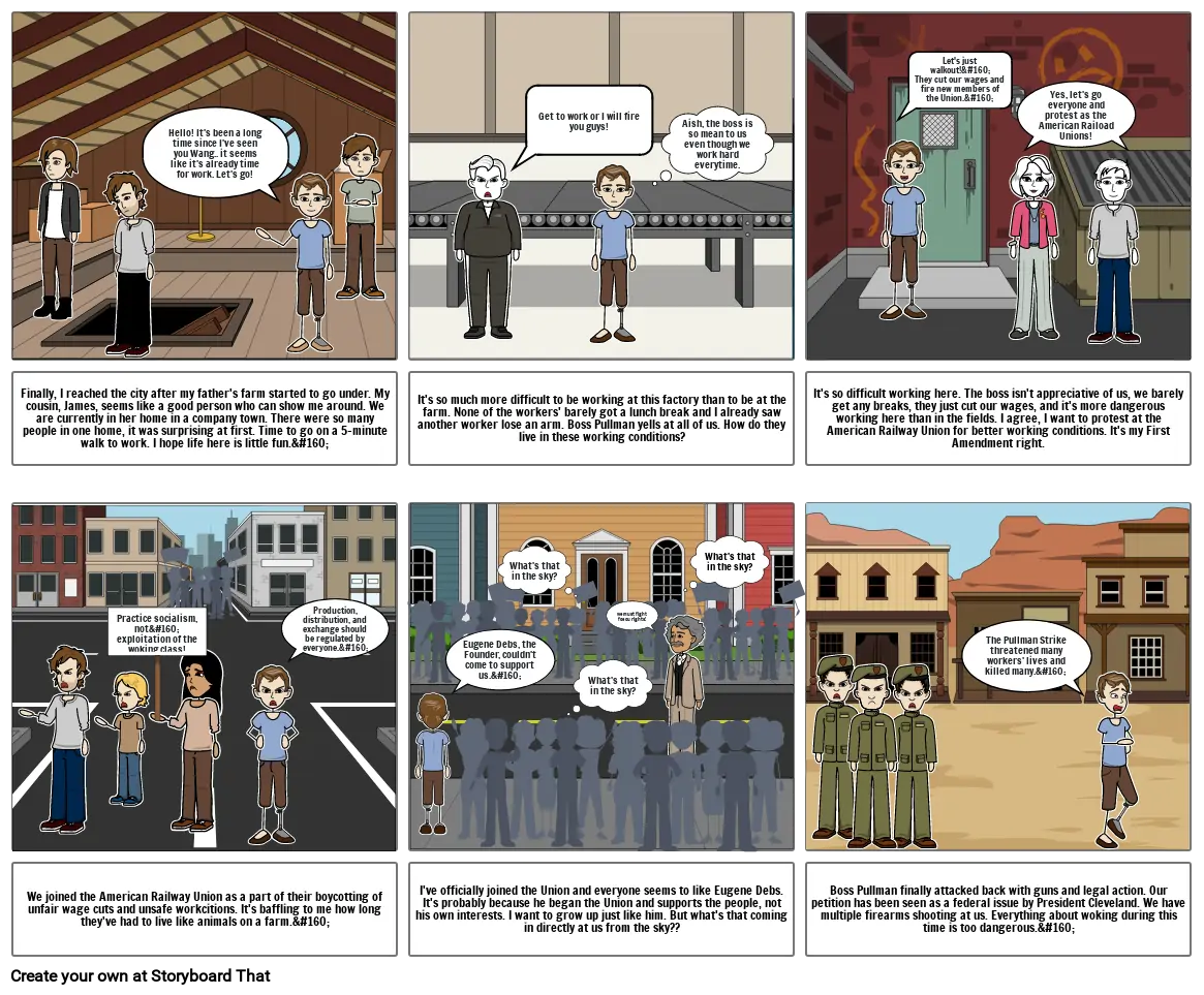 us histoy- labor union storyboard by vansui, nun, biak bawi