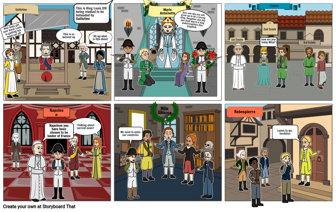 French Revolution Story Board Project Storyboard