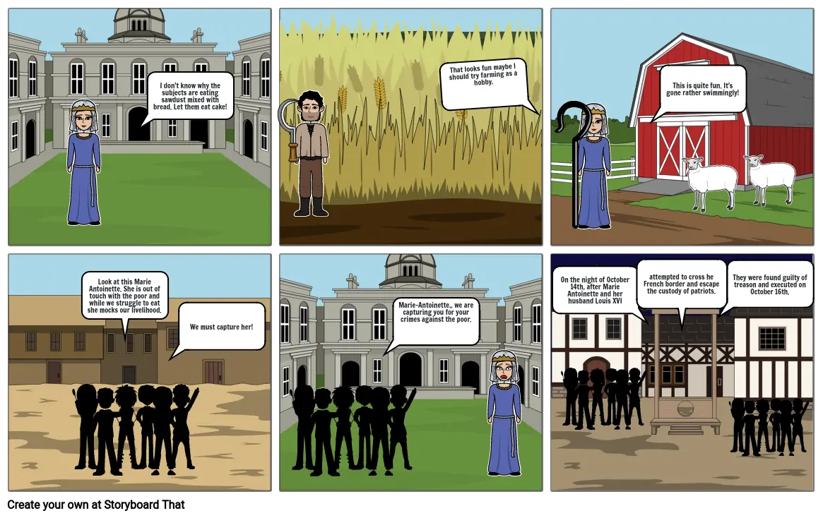 French Revolution Comic Strip