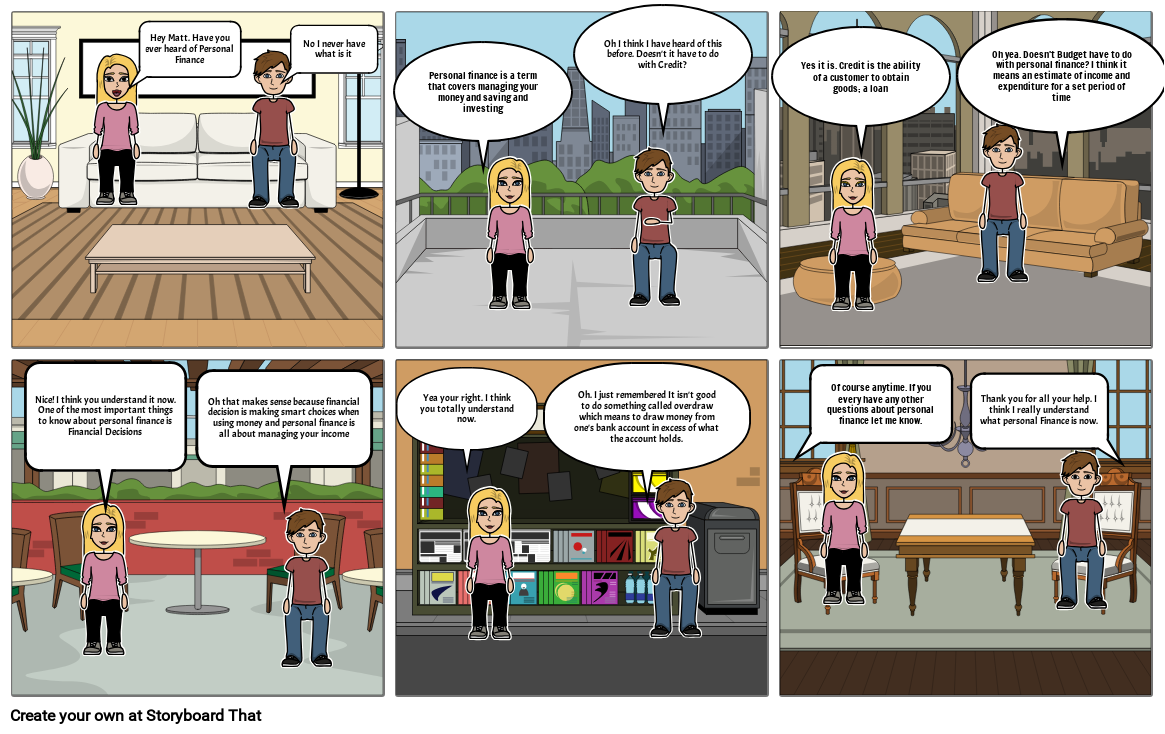 Financial Literacy Storyboard por 66826313