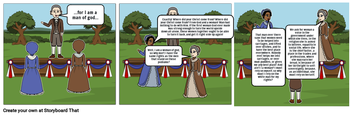 Elizabeth Cady Stanton and Sojourner Truth