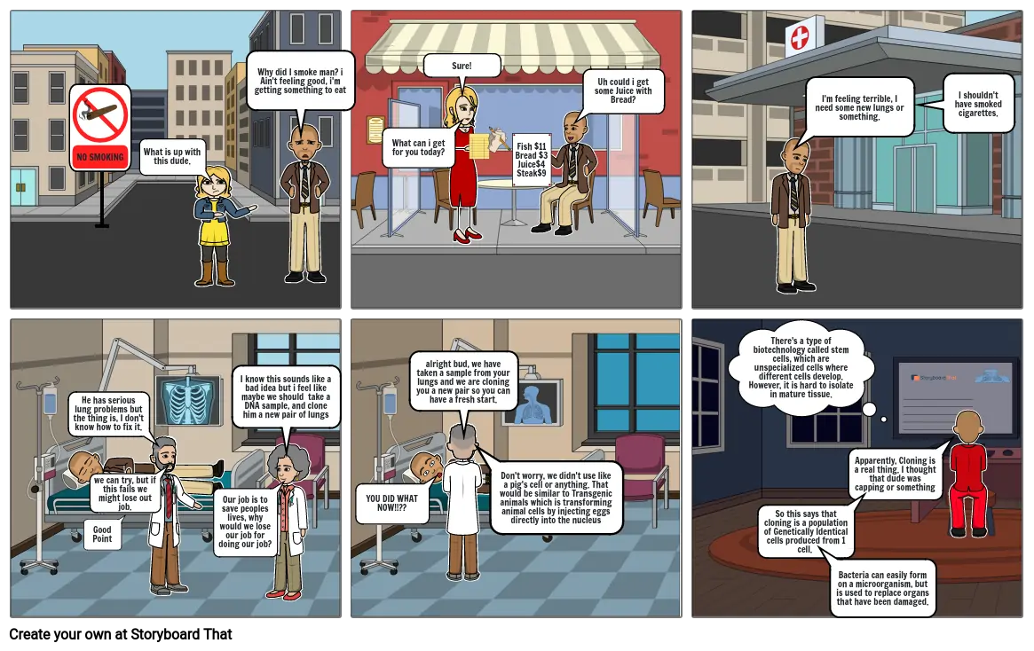 Biotechnology Comic Strip