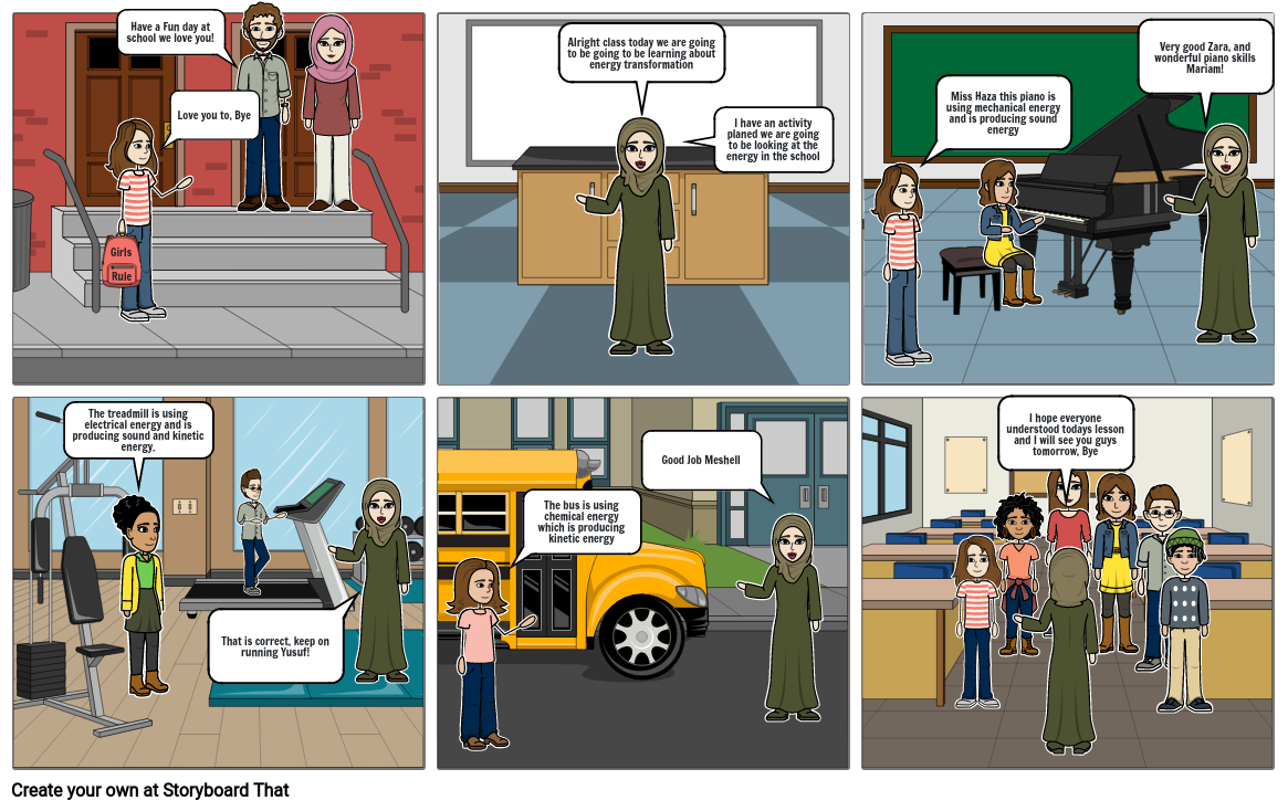 Science Energy Transformation Storyboard by 66aa2bf2