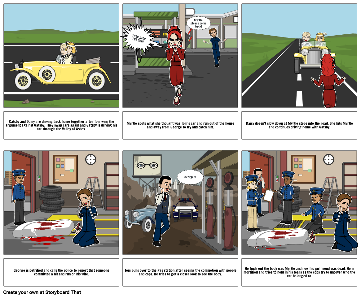 Great gatsby Storyboard by 66ded9f3