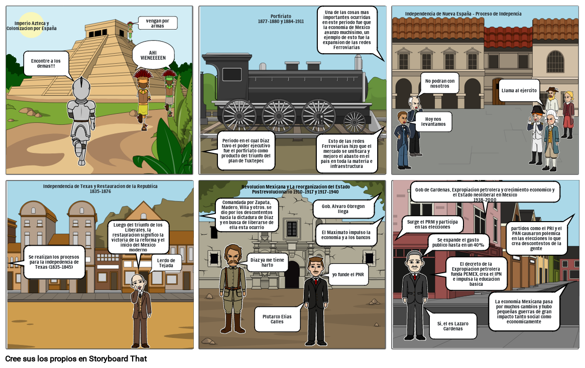 Historia De México Storyboard Por 6700c2c3 0162