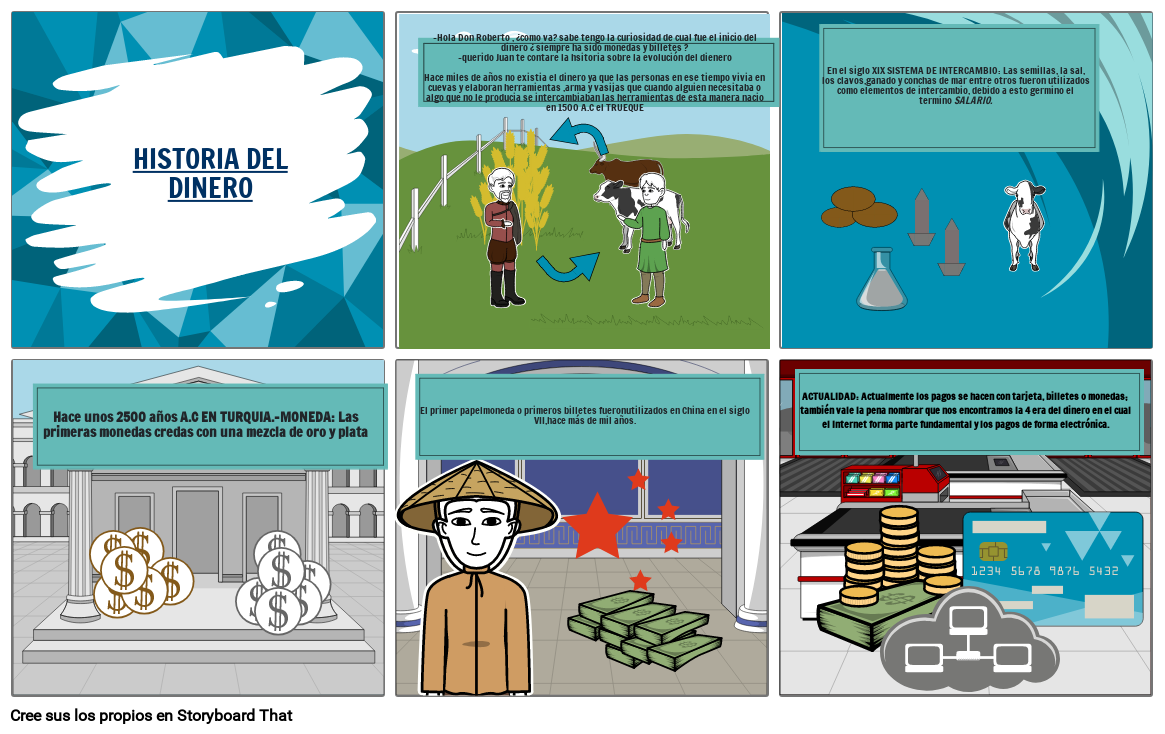 que es el dinero Storyboard por 672efd64