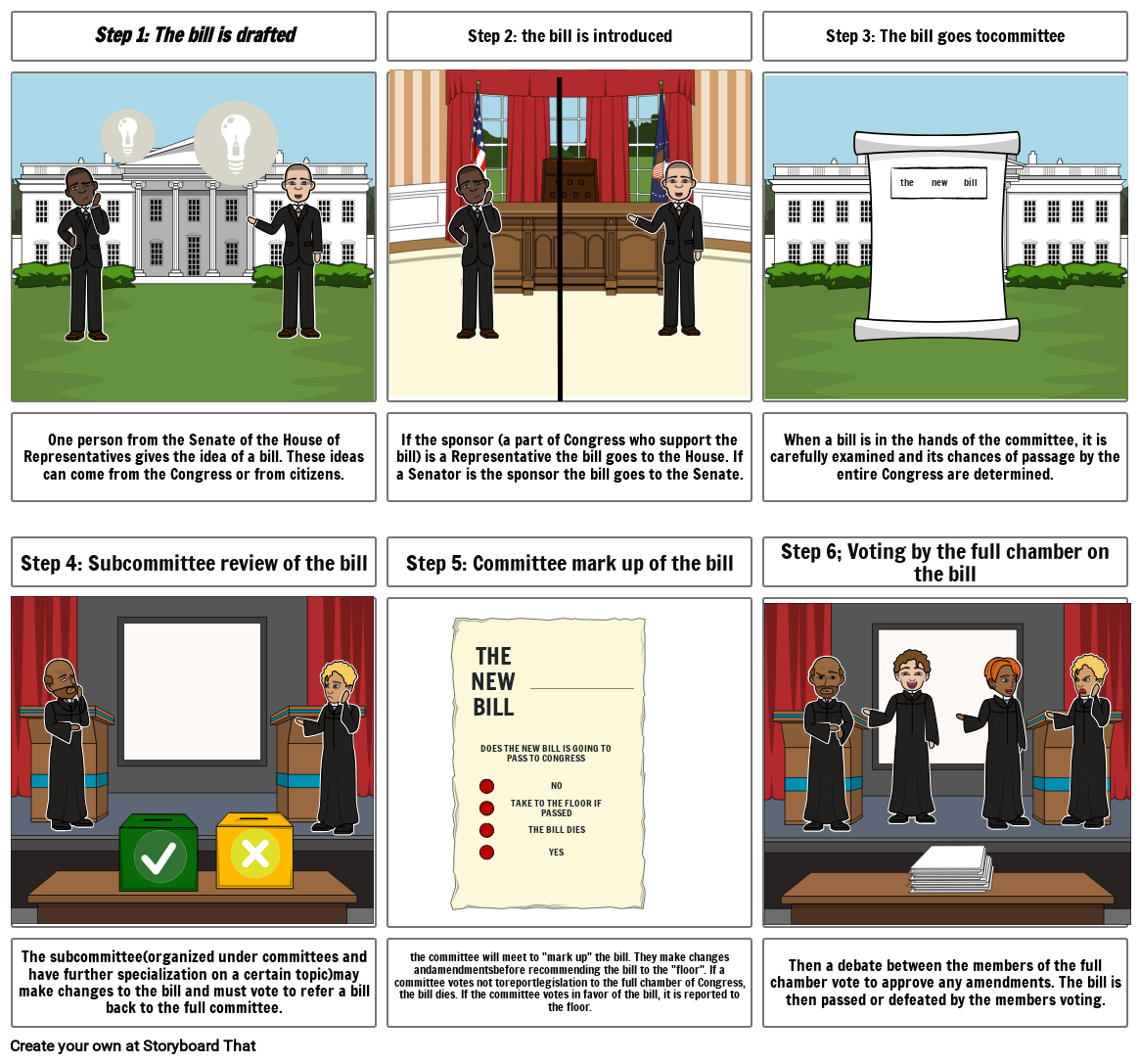 how-a-bill-is-made-a-law-storyboard-por-673929d5