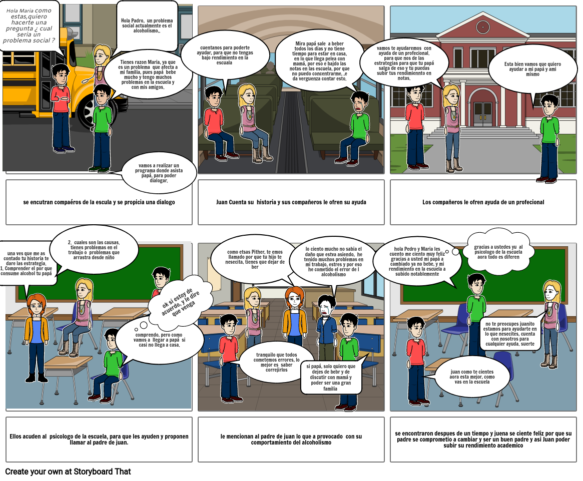 Problema Social Storyboard Por 67c7e6ec