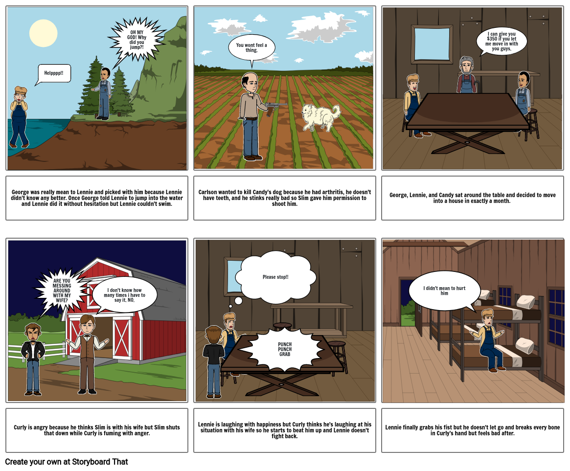 Of Mice and Men Storyboard by 67cbe51c