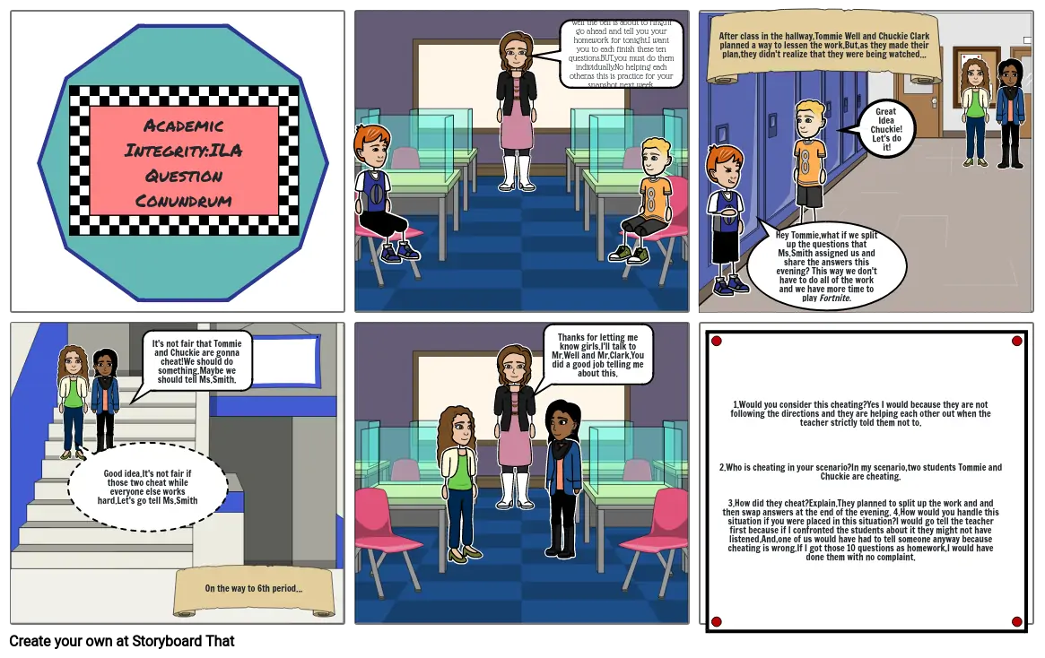 Academic Dishonesty Storyboard