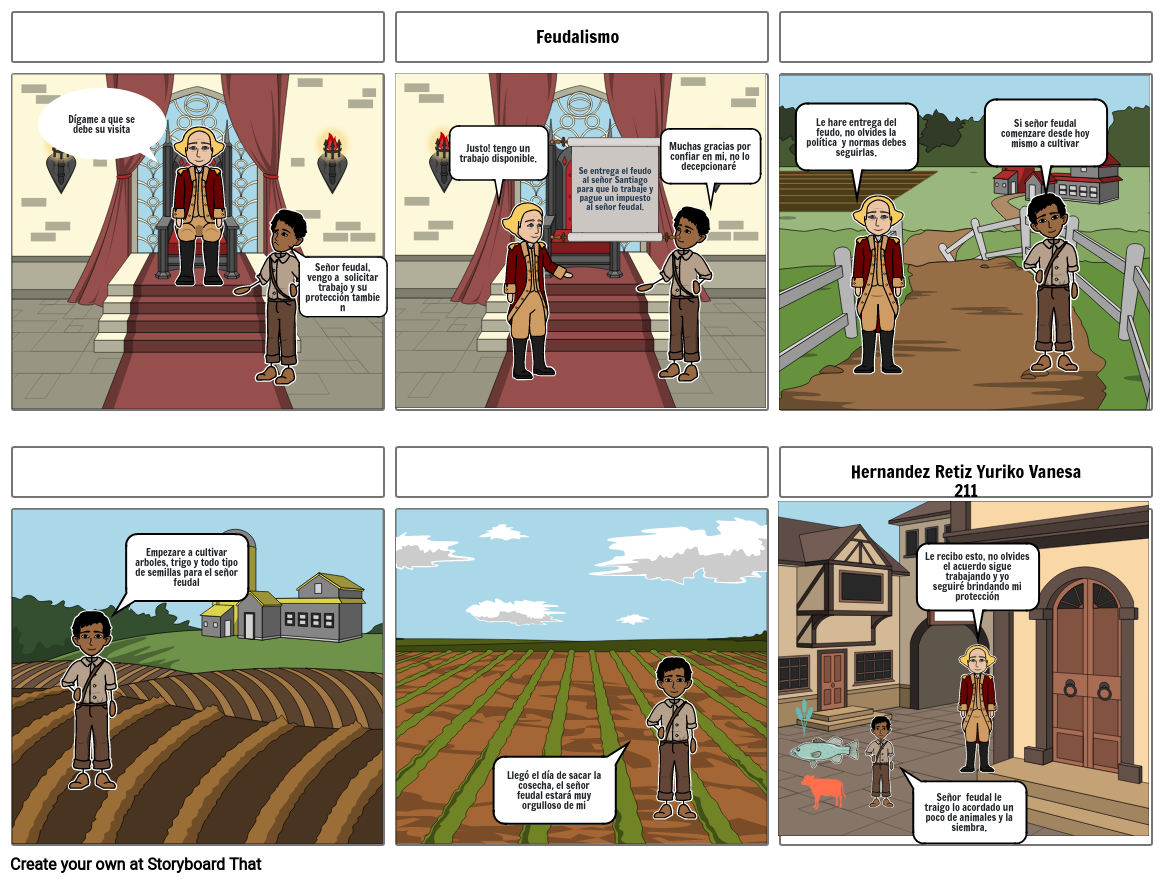 Historieta feudalismo Storyboard by 67faf7d5