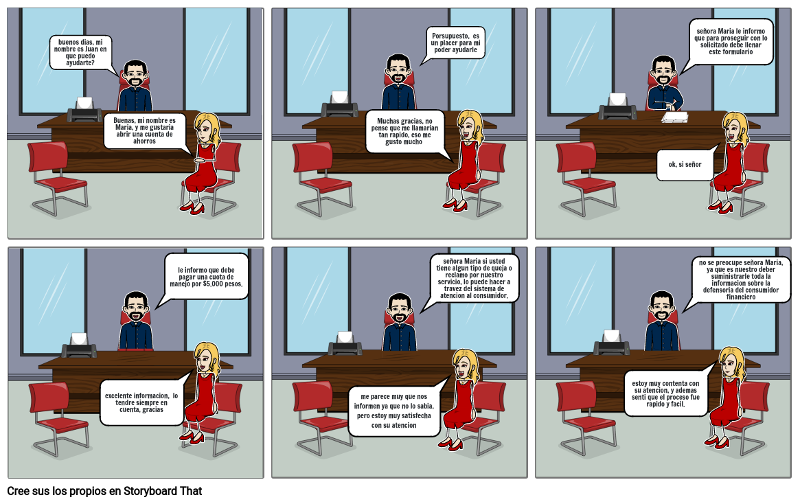 PROTECCION AL CONSUMIDOR FINANCIERO Storyboard