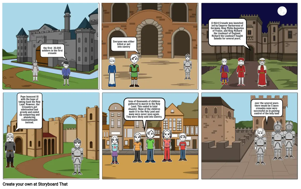Crusades storyboard