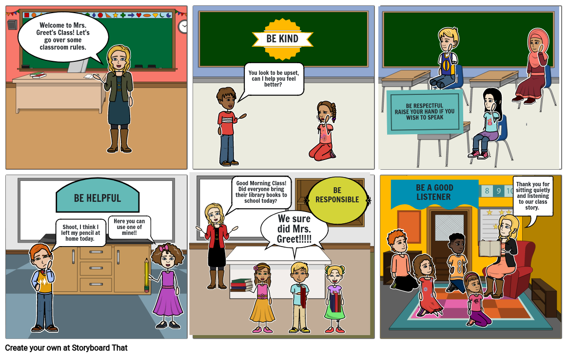 Classroom Comic Storyboard by 68673c39