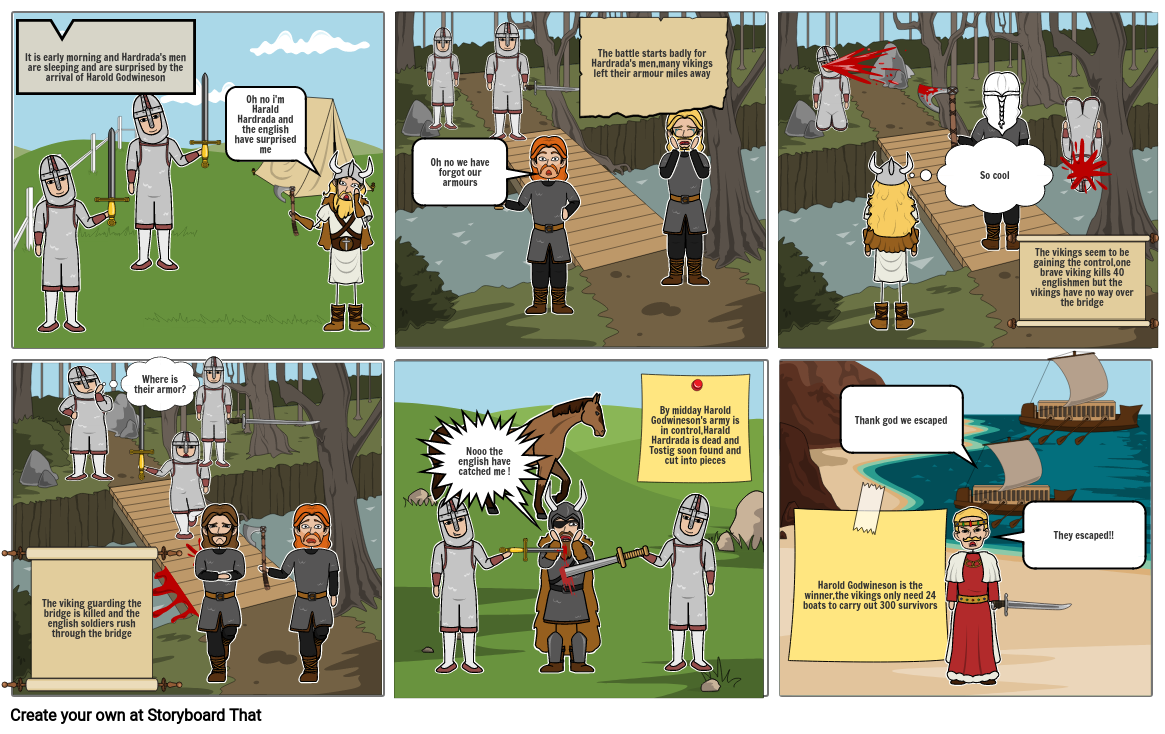 Battle of Stamford Bridge Storyboard by 6876fe91