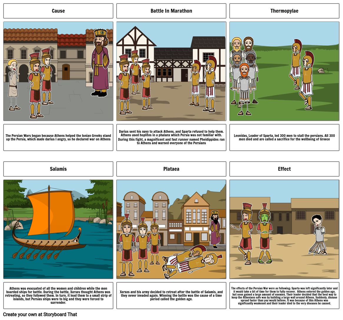 The Persian Wars Storyboard By 687776c2   The Persian Wars2 