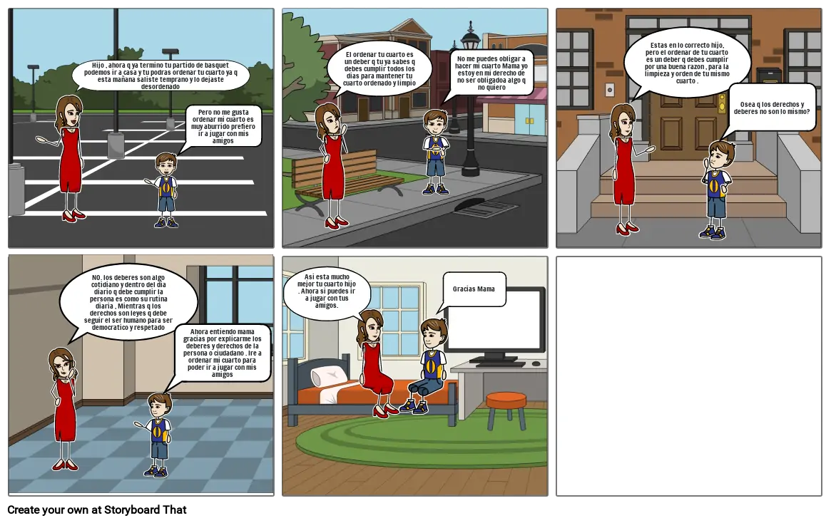 DEBERES Y DERECHOS Storyboard By 68d9f135