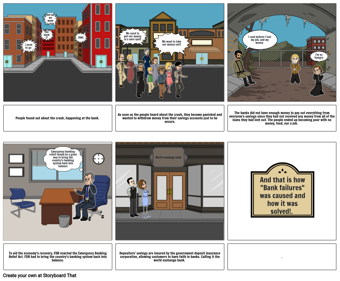 The great depression Storyboard by 6986be58