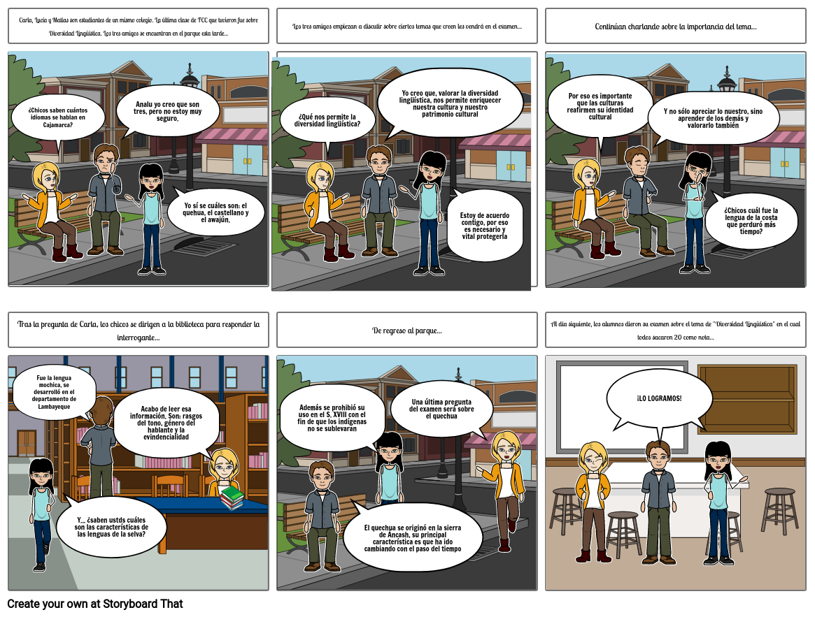 lenguas Storyboard by 69d90ba4