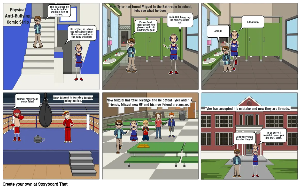 Anti Bullying comic strip