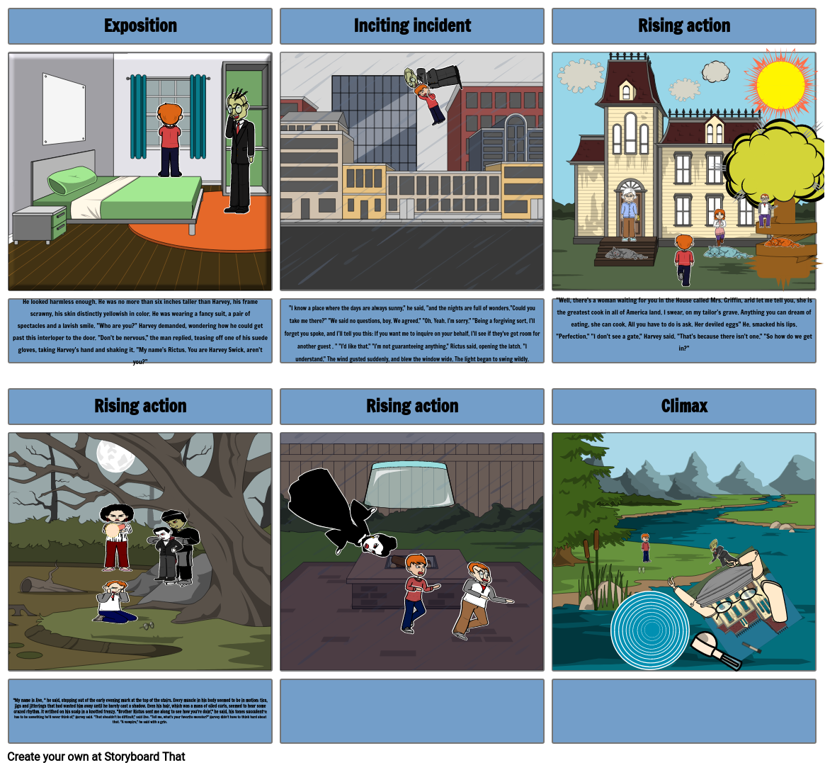 Digital Book Project - Comic Strip Storyboard por 6a73aa4b