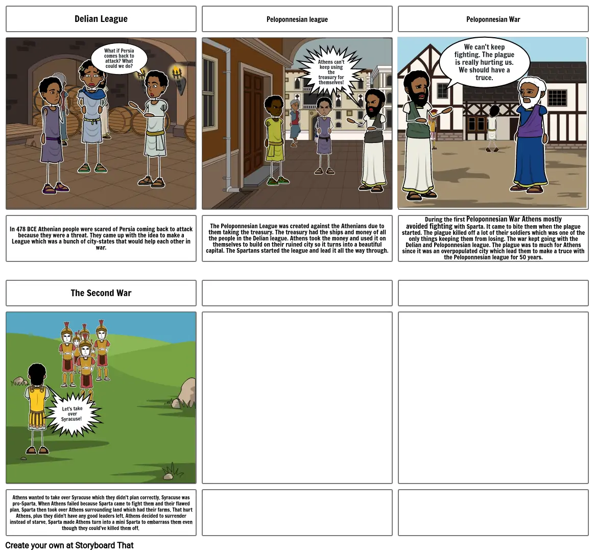 Peloponnesian War Storyboard by 6b252141