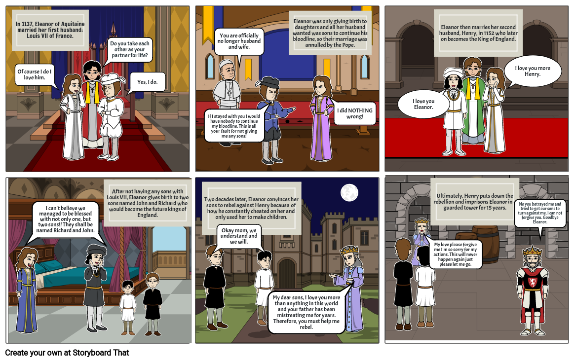 Eleanor of Aquitaine Storyboard by 6b28e56d