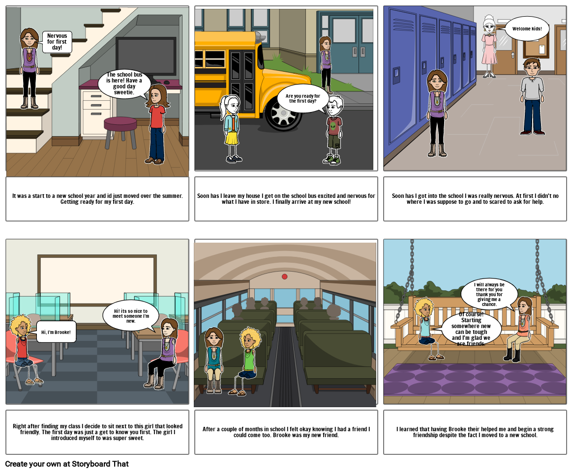 First day of school Storyboard por 6b6e884c