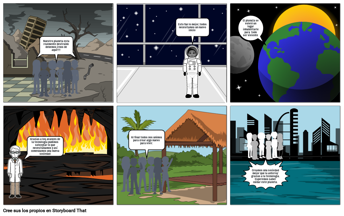 La llegada del hombre a Marte Storyboard by 6b7d63cc