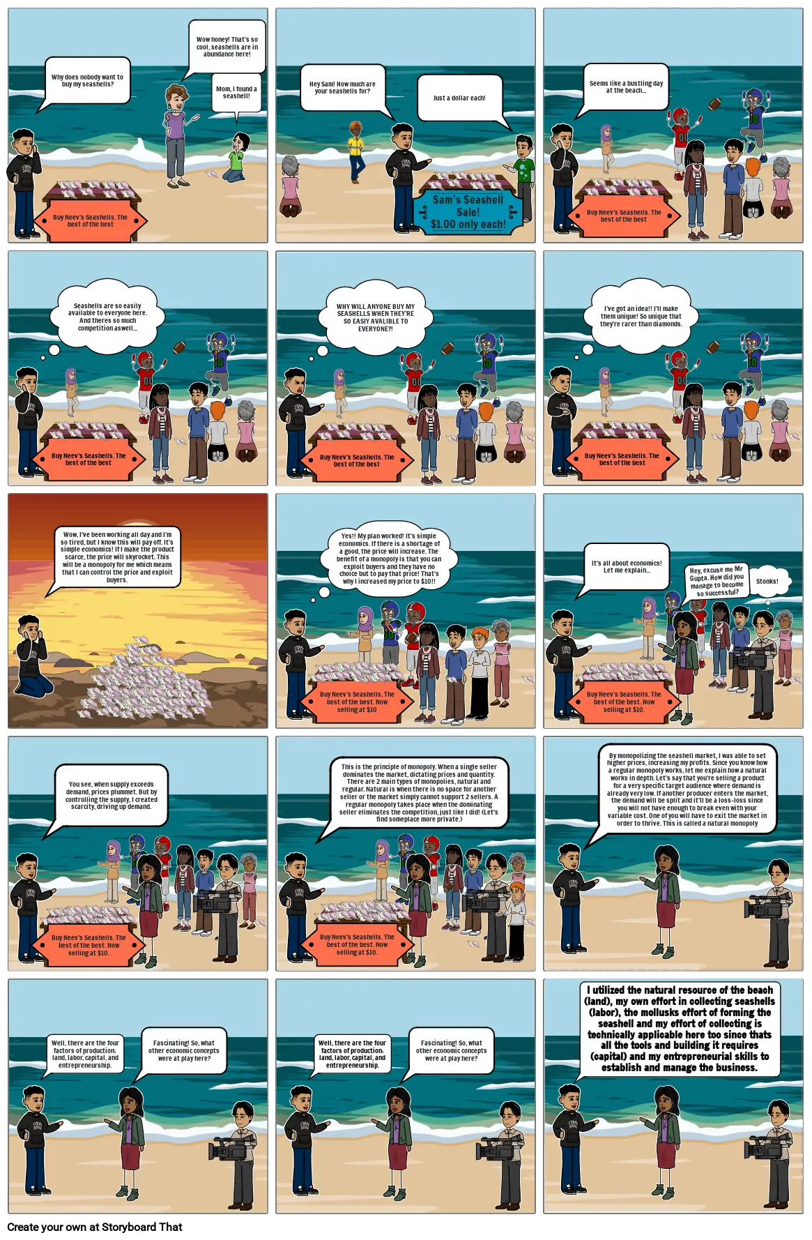 Economics Comic Strip Part 1 Storyboard por 6bc2a81c