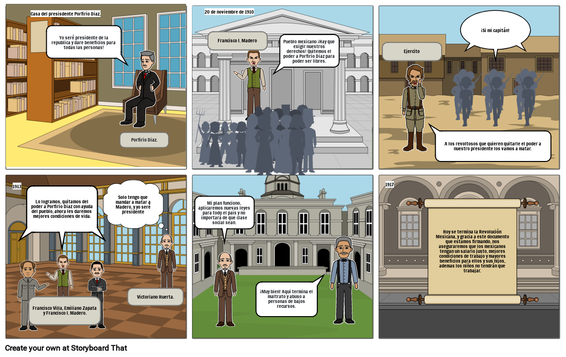 COMIC REVOLUCIÓN MEXICANA Storyboard por 6befd360