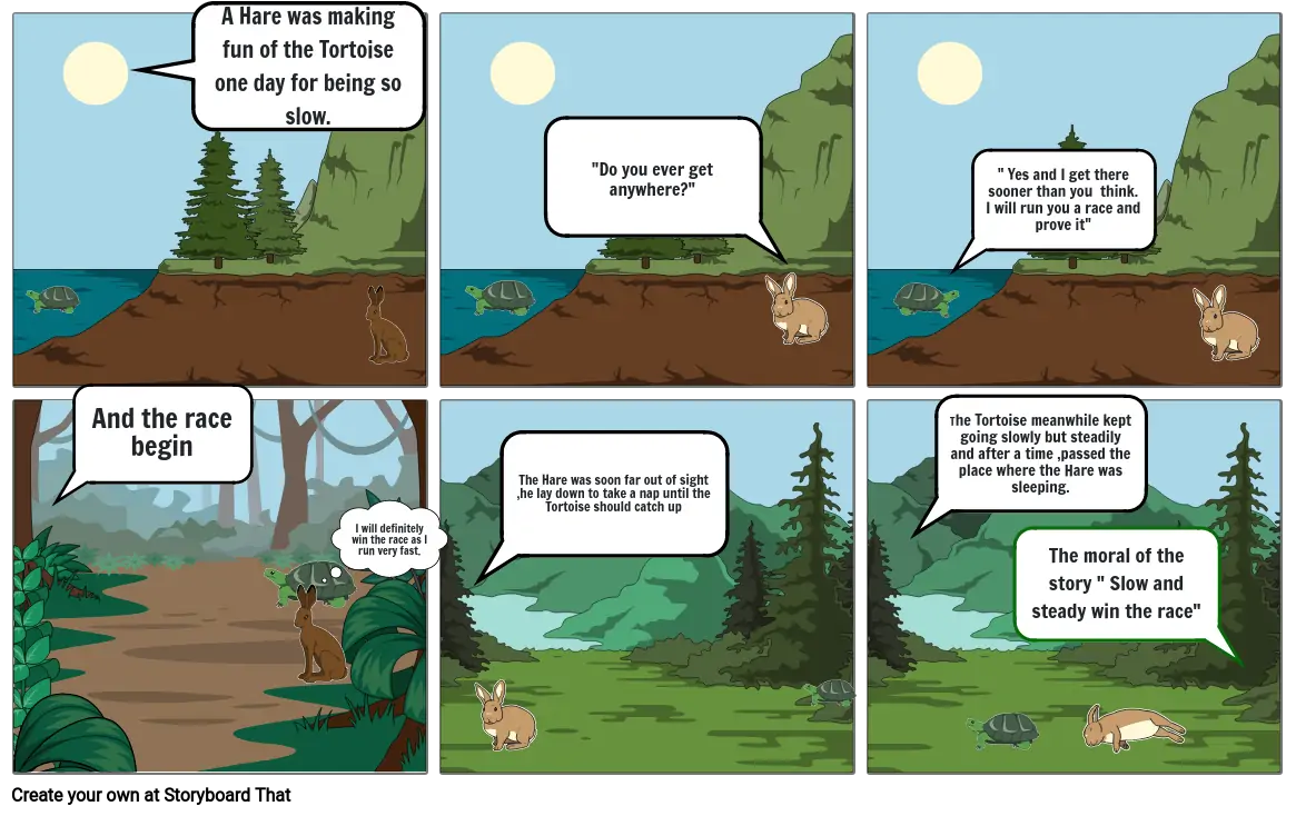 The Hare and Tortoise story