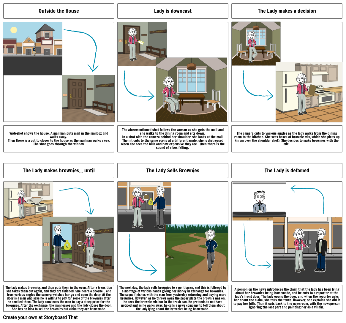 Brownie Sales Pt. A Storyboard by 6c6bf4ad