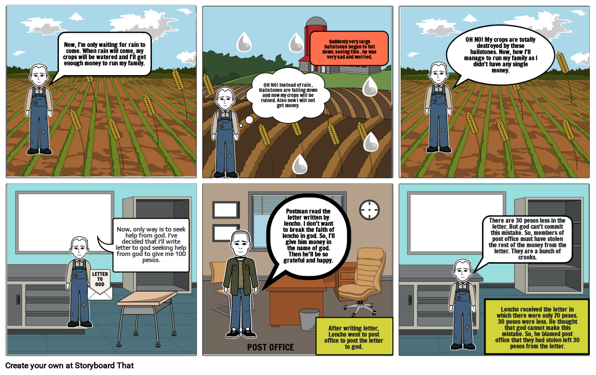 ENGLISH COMIC STRIP Storyboard by 6c6f8cb9