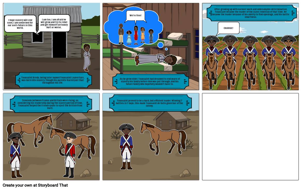 Toussaint Louverture Storyboard