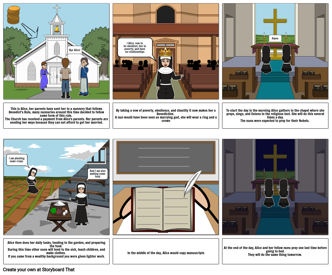 Nuns Storyboard by 6cd91e35