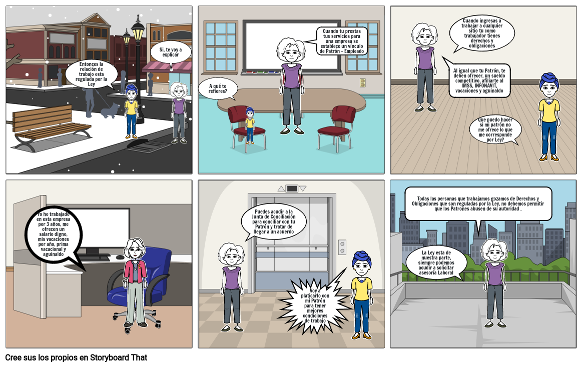 Comic Derecho Laboral Storyboard By 6d08544b