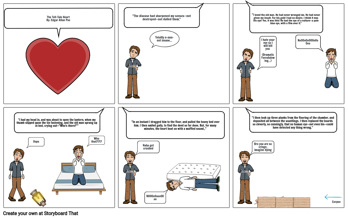 Comic for Tell-Tale Heart