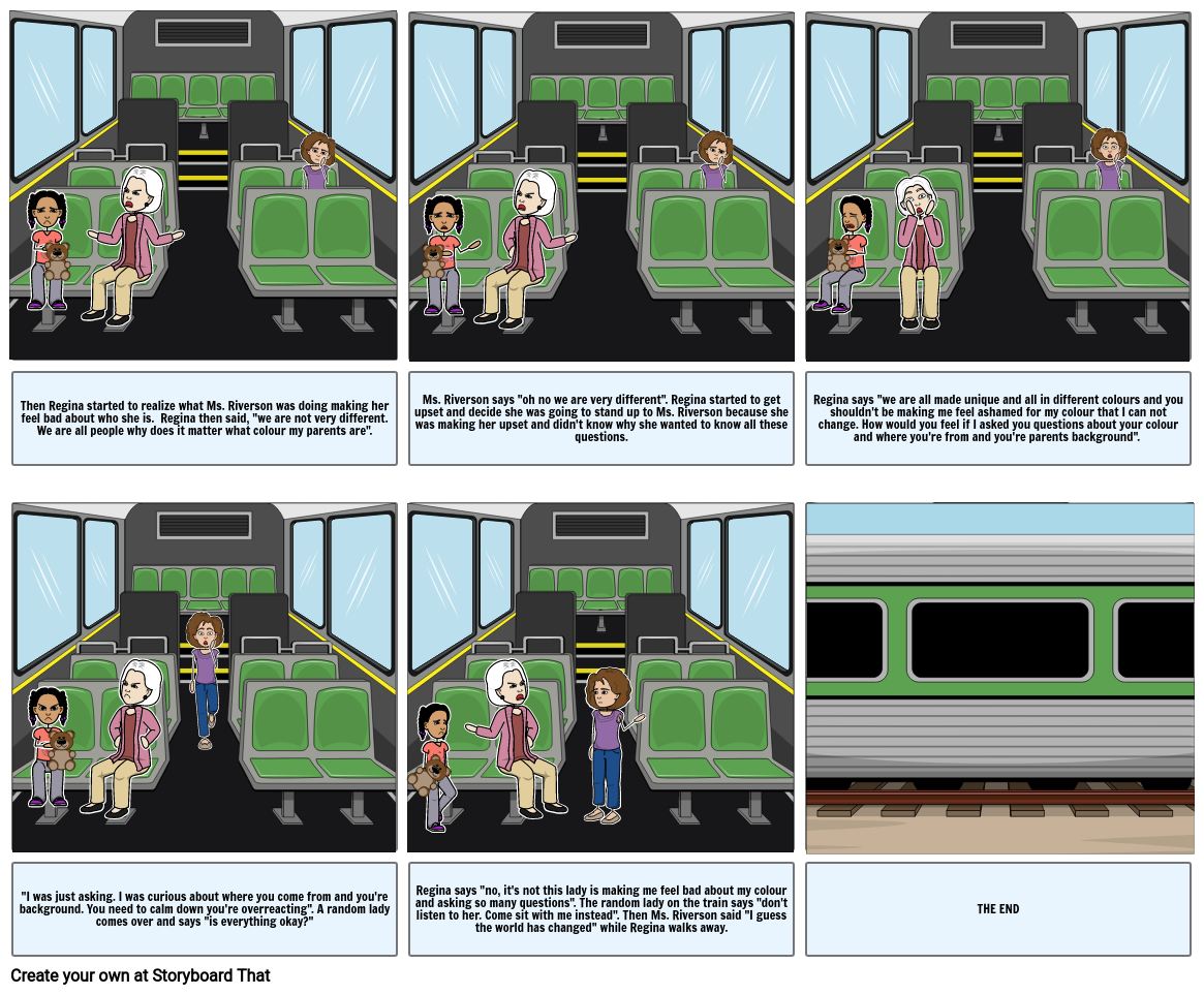 the little girl on the train PART 2 Storyboard