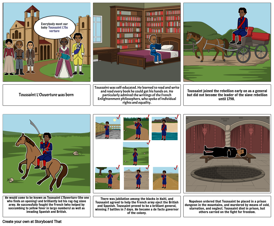 Toussaint L'Overture Comic Storyboard by 6e4b1504