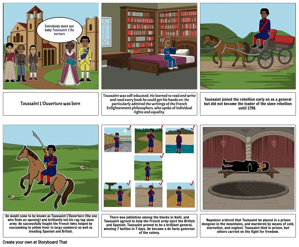 Toussaint Louverture storyboard