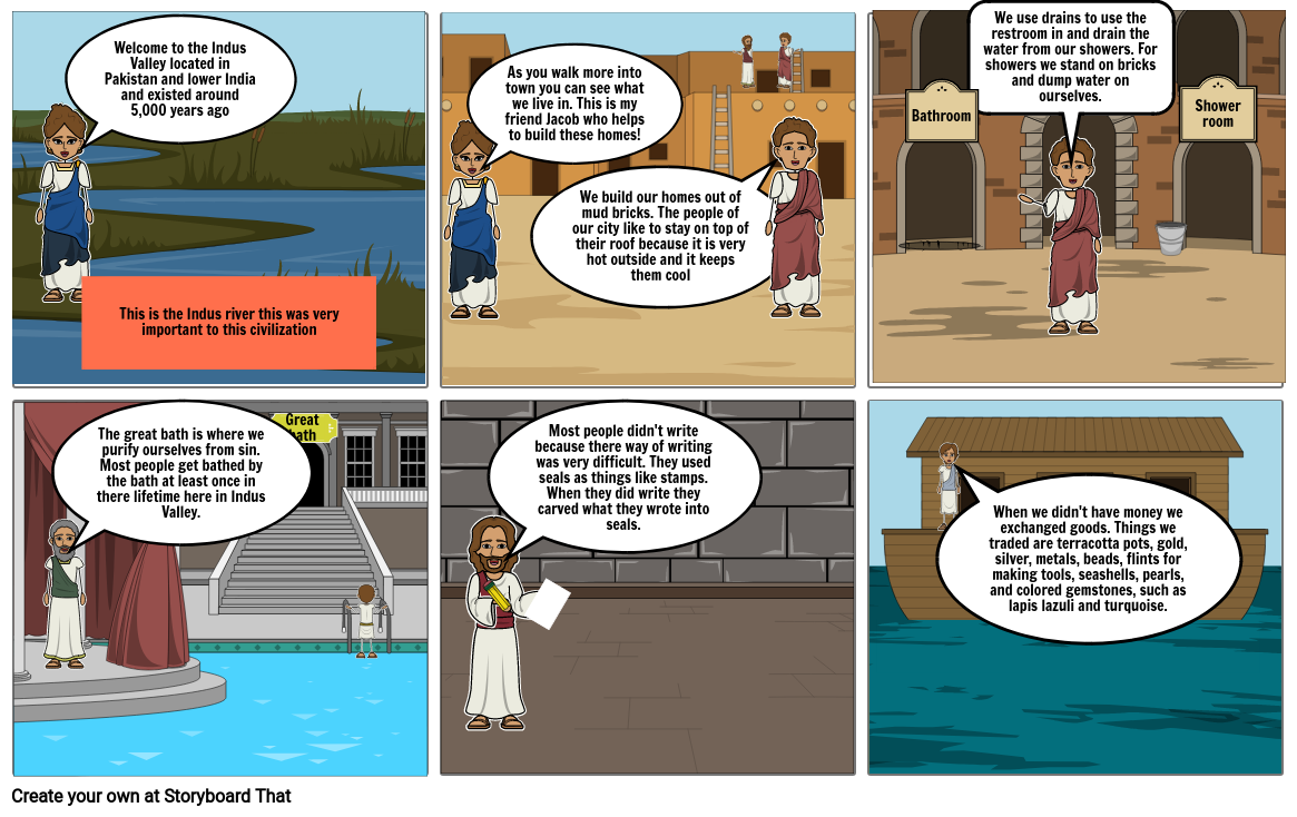 Mohenjo-Daro story board Storyboard by 6e7eb0ae