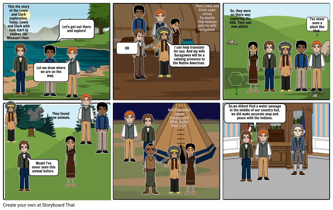 The Story Of Lewis And Clark Storyboard By 6ec74d143824