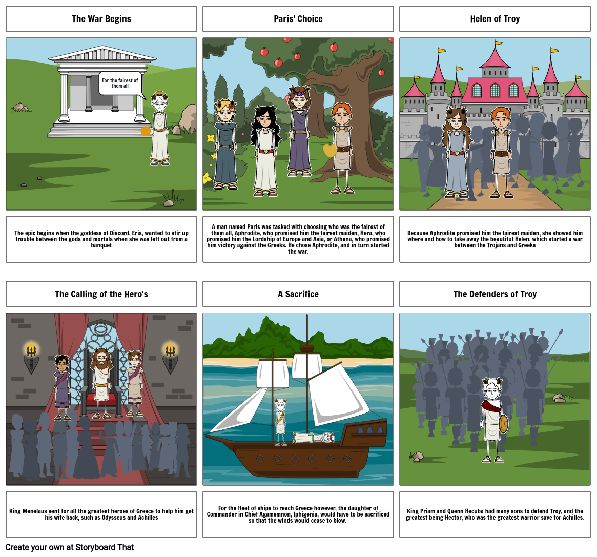 The Iliad Storyboard by 6ed512e0